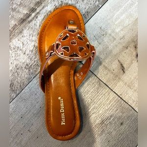 *NEW* Pierre Dumas 7.5 Cognac Sandals